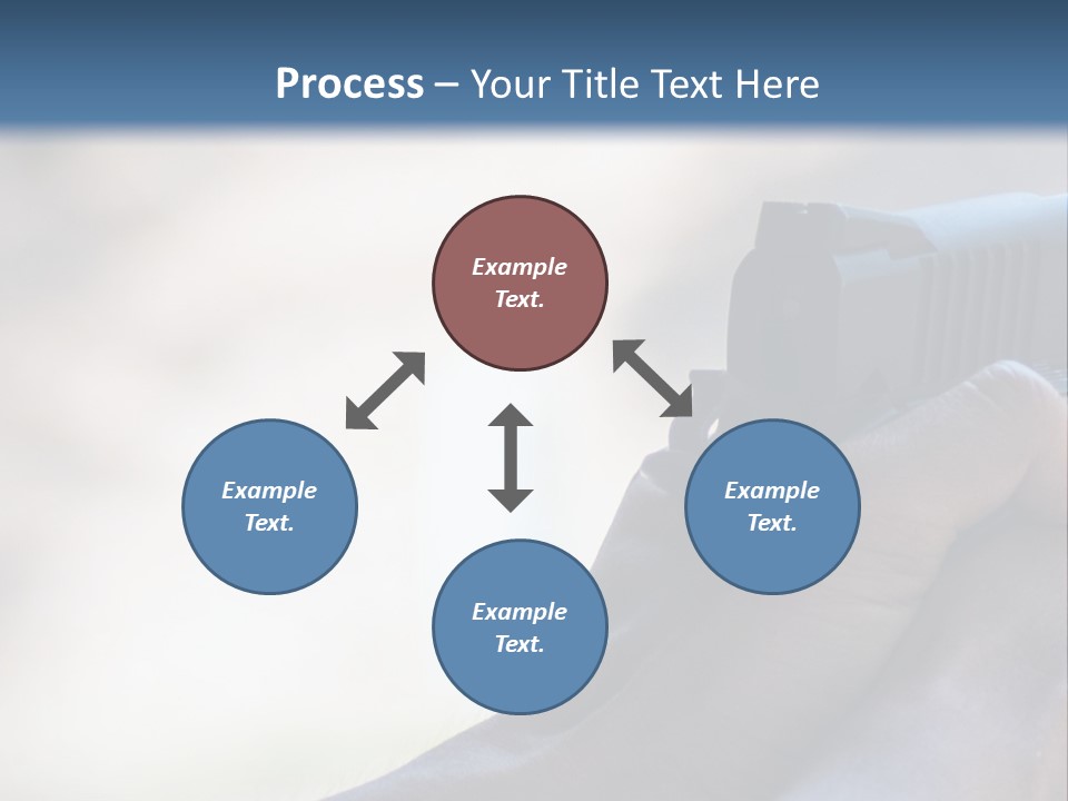 A Person Holding A Gun In Their Hand PowerPoint Template