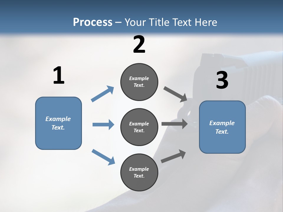 A Person Holding A Gun In Their Hand PowerPoint Template