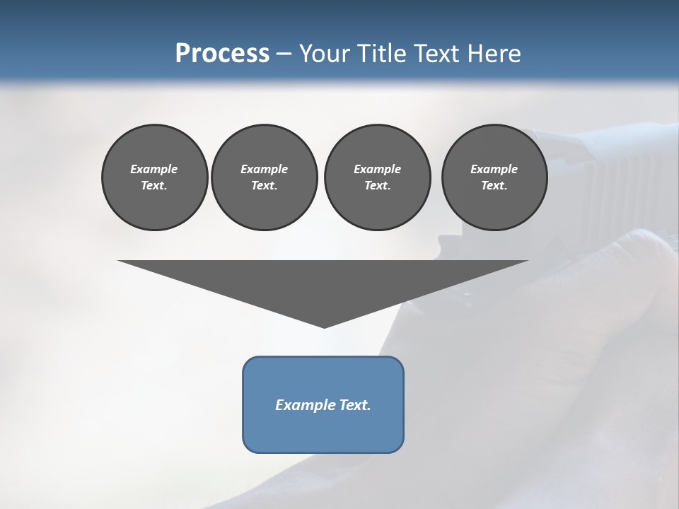 A Person Holding A Gun In Their Hand PowerPoint Template