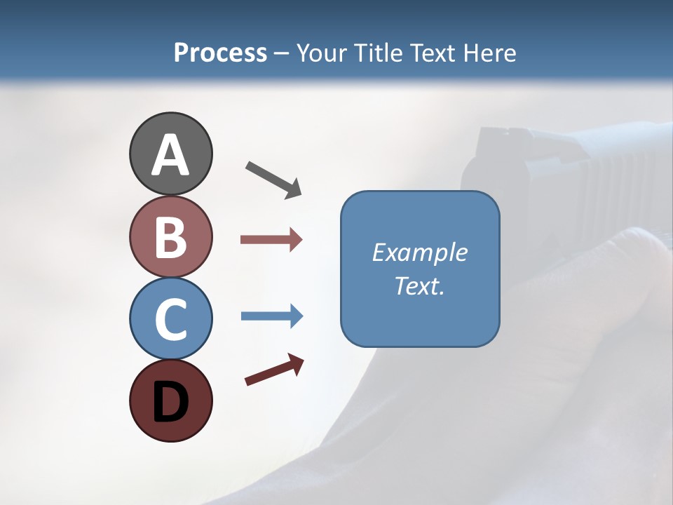 A Person Holding A Gun In Their Hand PowerPoint Template