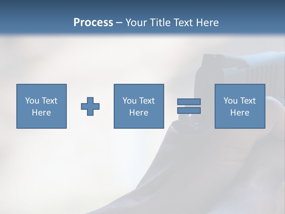 A Person Holding A Gun In Their Hand PowerPoint Template