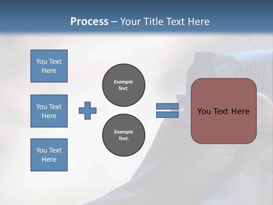 A Person Holding A Gun In Their Hand PowerPoint Template