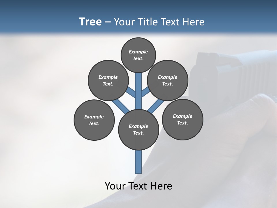 A Person Holding A Gun In Their Hand PowerPoint Template