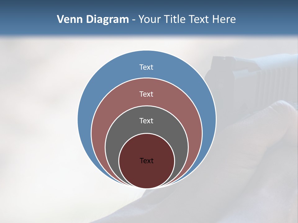 A Person Holding A Gun In Their Hand PowerPoint Template