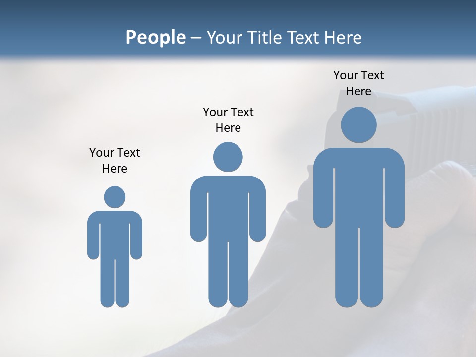 A Person Holding A Gun In Their Hand PowerPoint Template