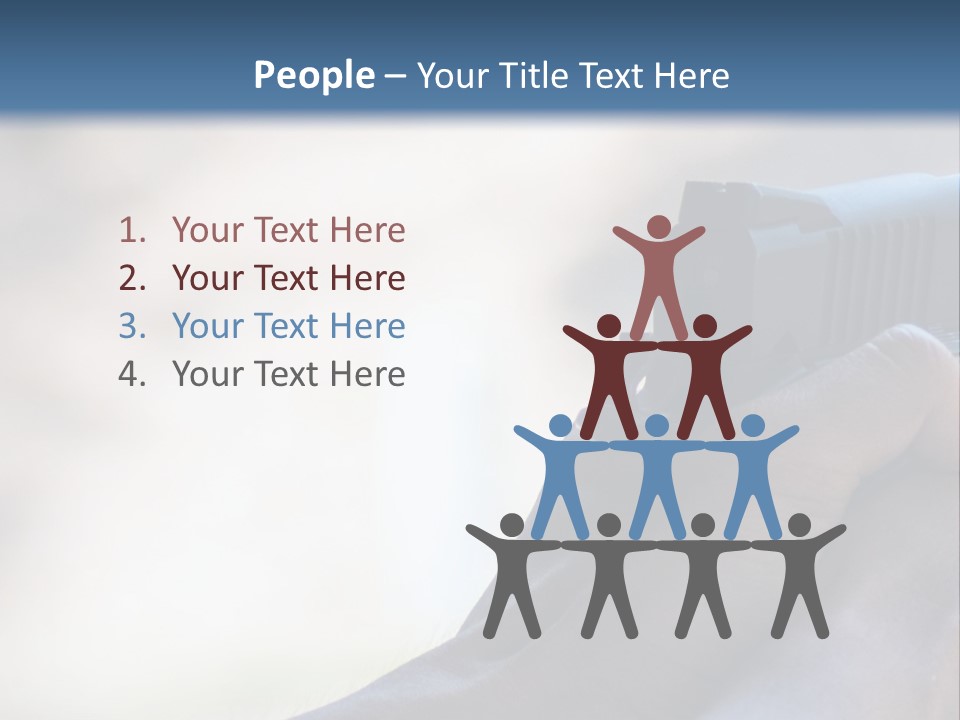 A Person Holding A Gun In Their Hand PowerPoint Template