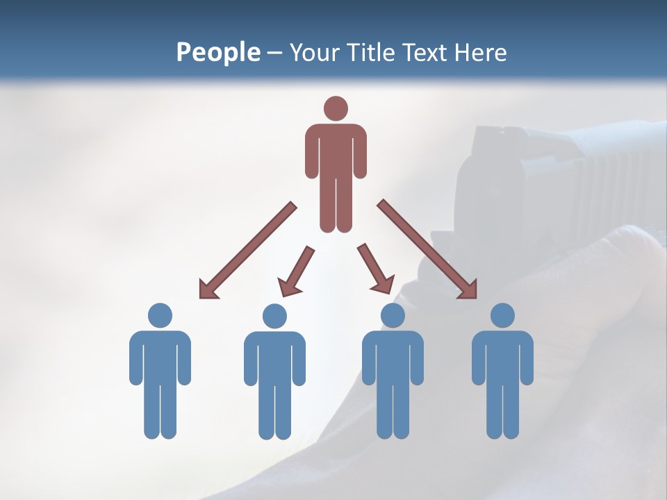 A Person Holding A Gun In Their Hand PowerPoint Template