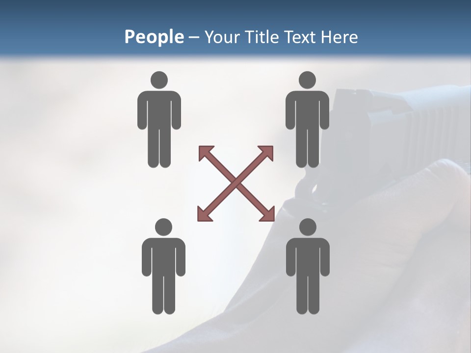 A Person Holding A Gun In Their Hand PowerPoint Template