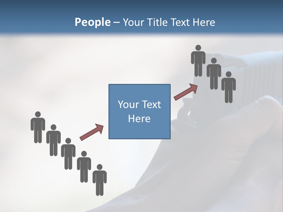 A Person Holding A Gun In Their Hand PowerPoint Template