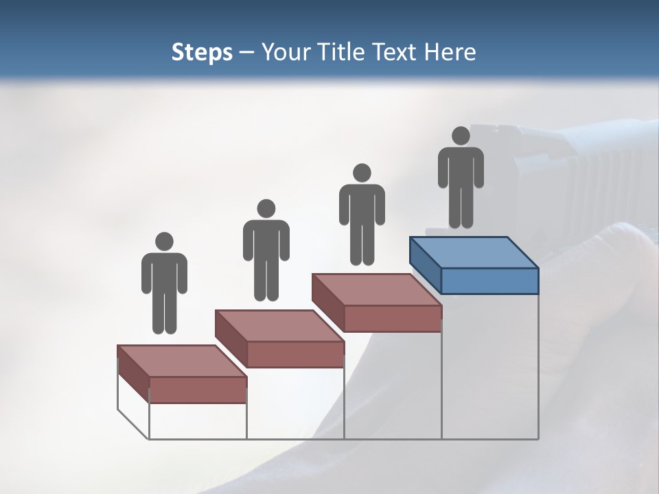 A Person Holding A Gun In Their Hand PowerPoint Template