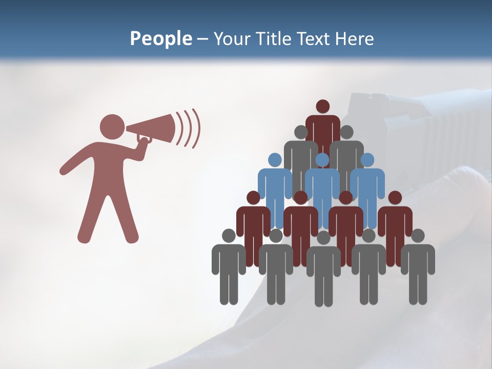 A Person Holding A Gun In Their Hand PowerPoint Template