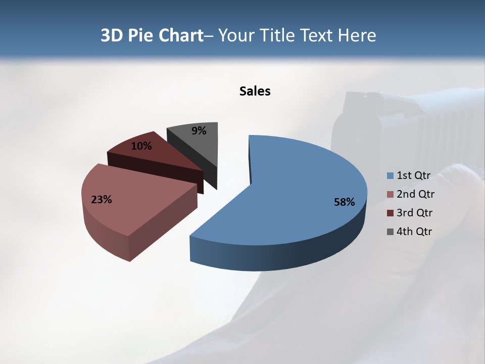 A Person Holding A Gun In Their Hand PowerPoint Template
