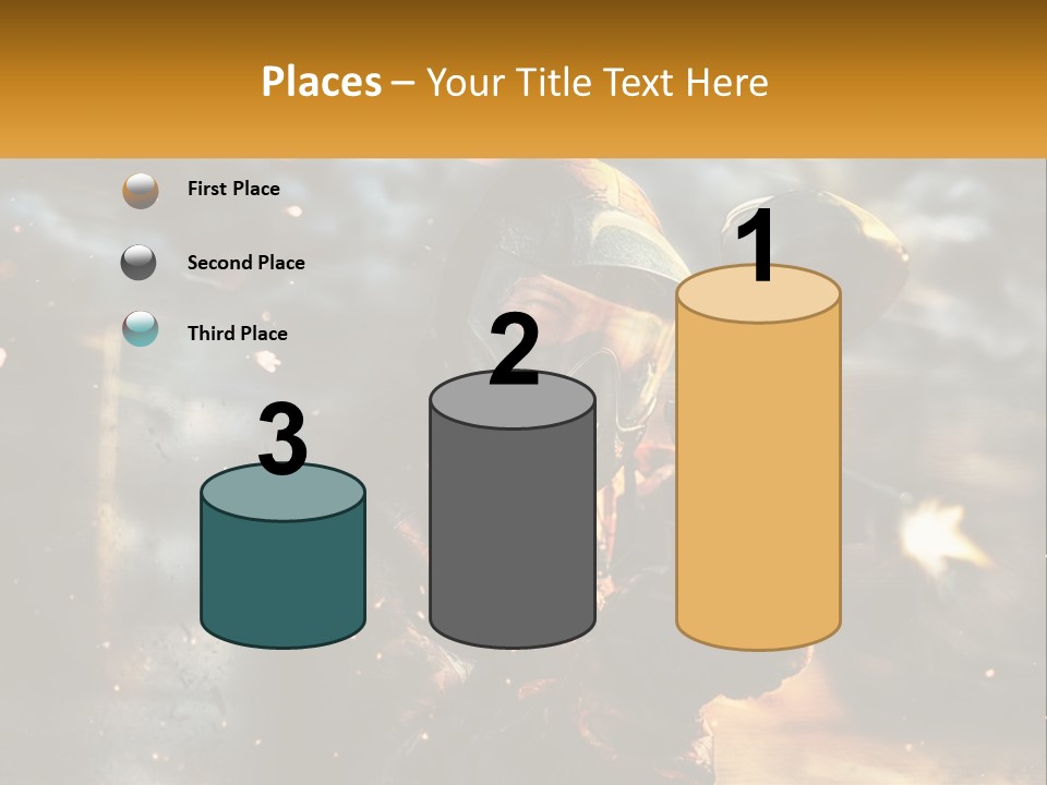 A Man In A Gas Mask Holding A Gun PowerPoint Template