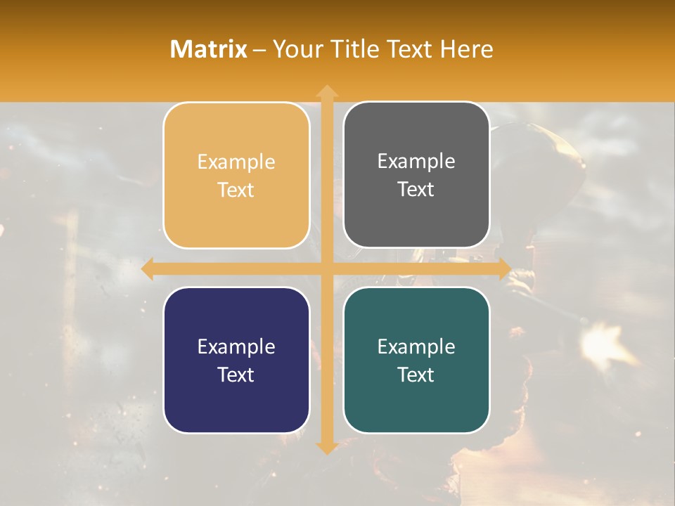 A Man In A Gas Mask Holding A Gun PowerPoint Template