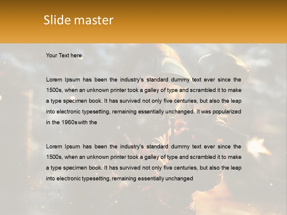 A Man In A Gas Mask Holding A Gun PowerPoint Template