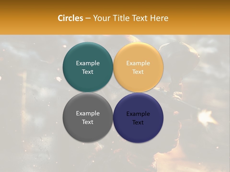 A Man In A Gas Mask Holding A Gun PowerPoint Template