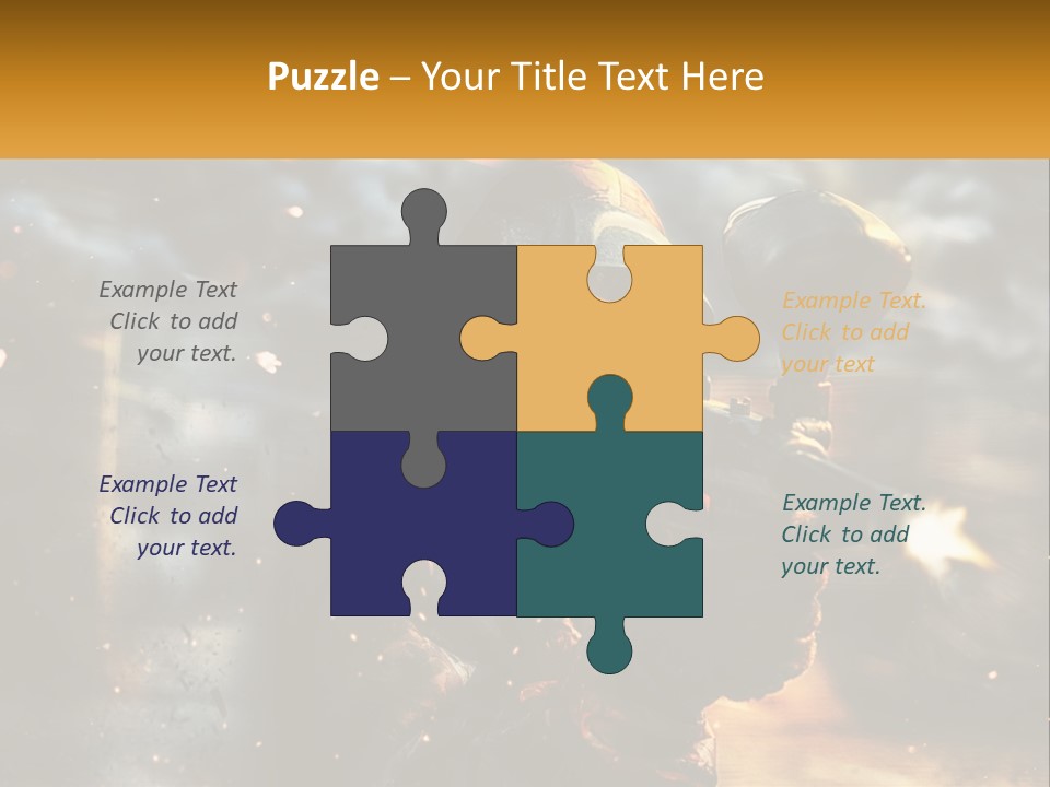 A Man In A Gas Mask Holding A Gun PowerPoint Template