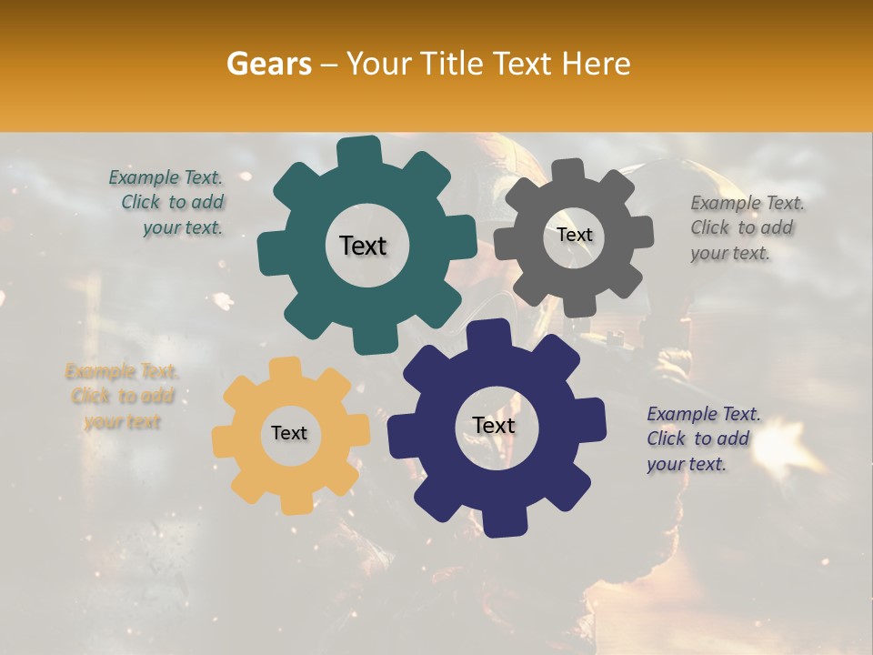 A Man In A Gas Mask Holding A Gun PowerPoint Template