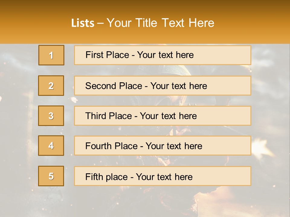 A Man In A Gas Mask Holding A Gun PowerPoint Template