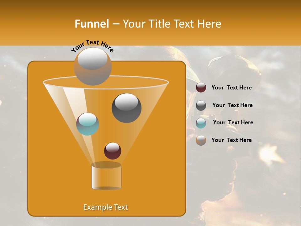 A Man In A Gas Mask Holding A Gun PowerPoint Template