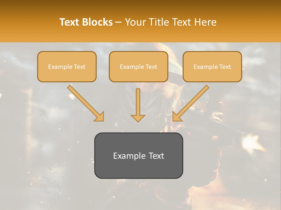A Man In A Gas Mask Holding A Gun PowerPoint Template