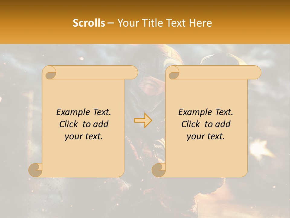 A Man In A Gas Mask Holding A Gun PowerPoint Template