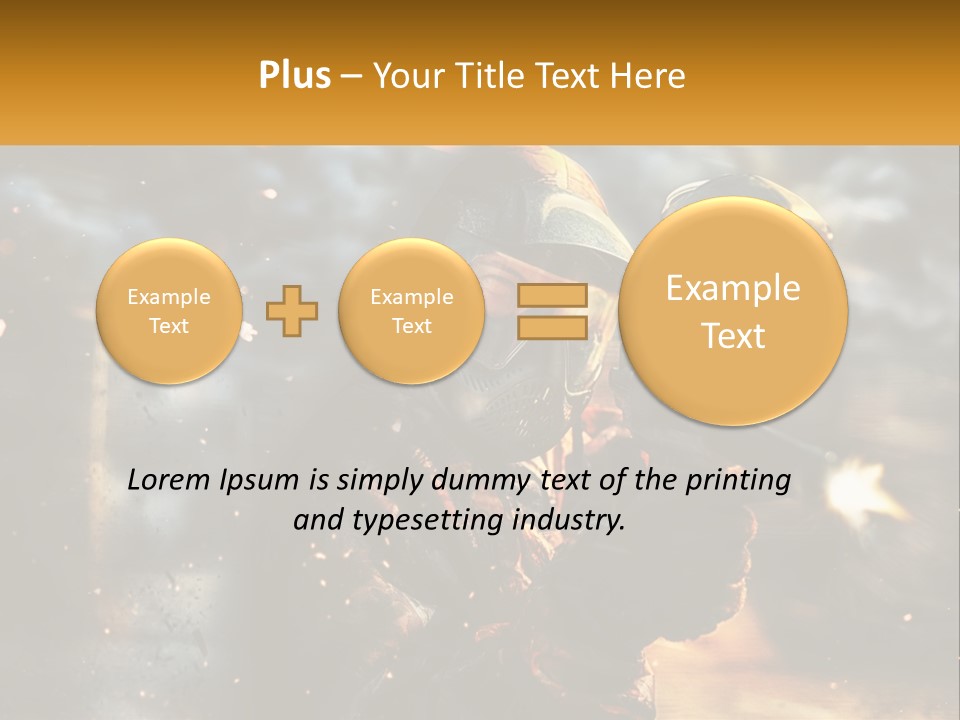A Man In A Gas Mask Holding A Gun PowerPoint Template