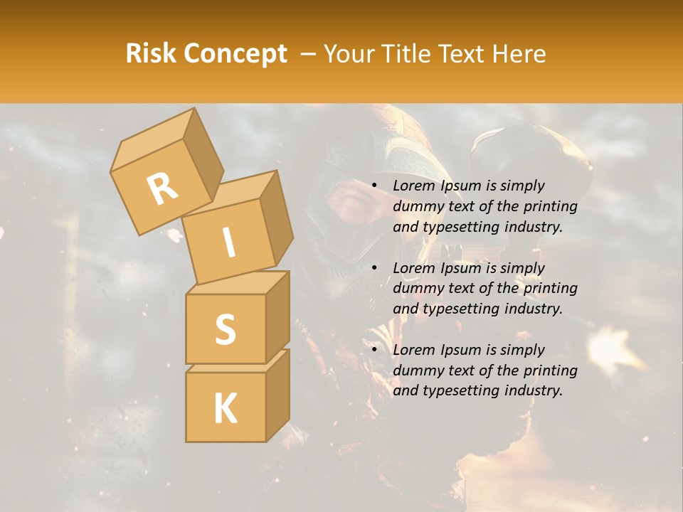 A Man In A Gas Mask Holding A Gun PowerPoint Template