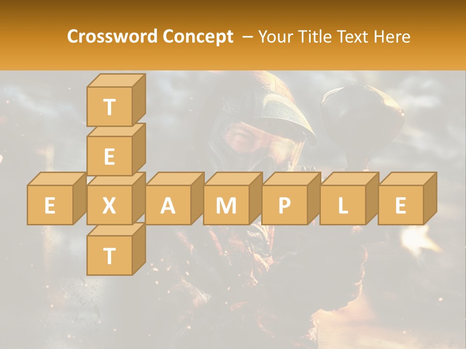 A Man In A Gas Mask Holding A Gun PowerPoint Template