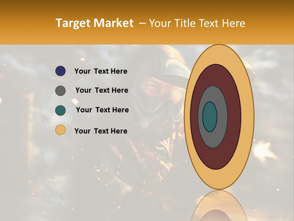 A Man In A Gas Mask Holding A Gun PowerPoint Template