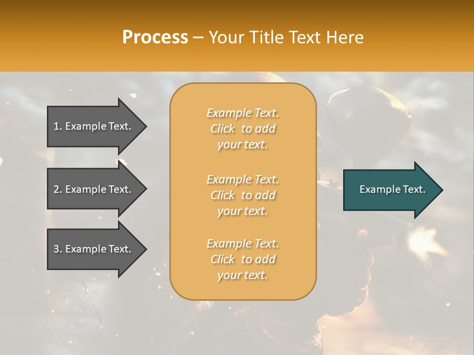 A Man In A Gas Mask Holding A Gun PowerPoint Template