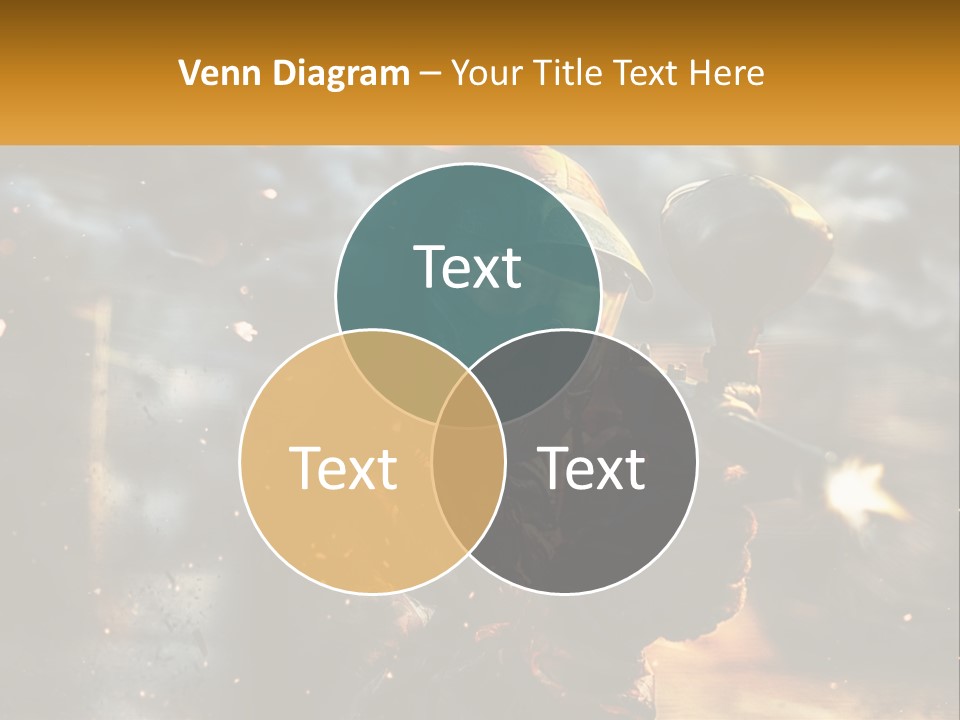 A Man In A Gas Mask Holding A Gun PowerPoint Template
