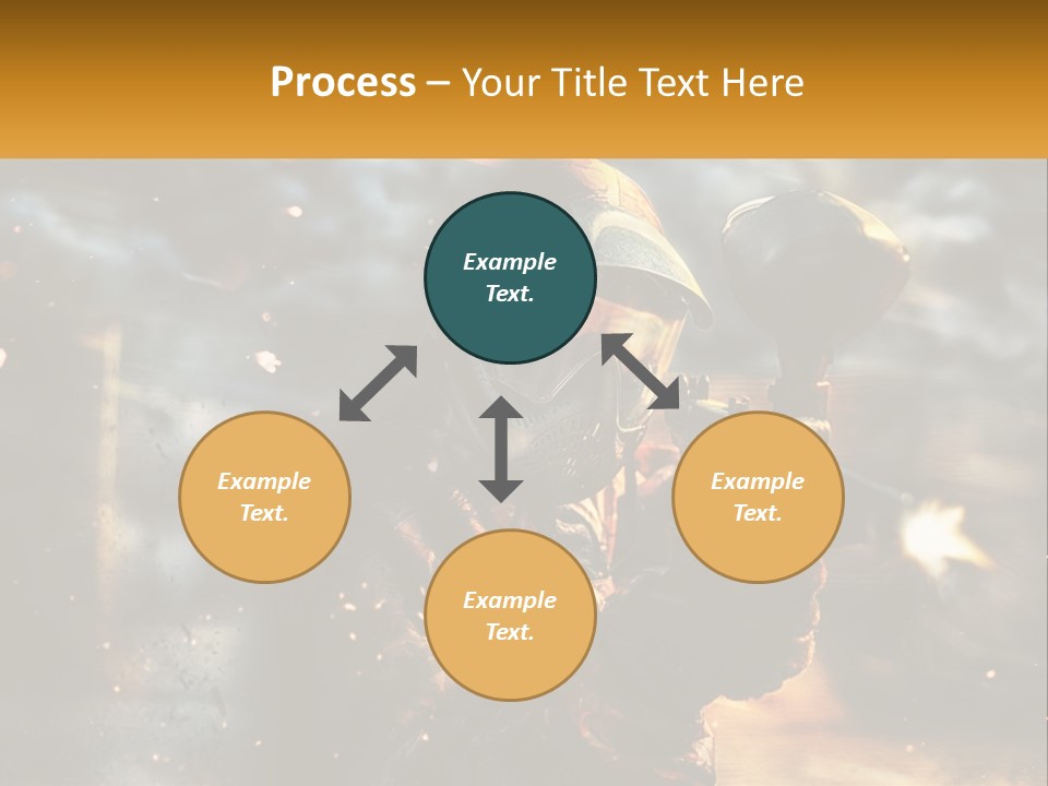 A Man In A Gas Mask Holding A Gun PowerPoint Template