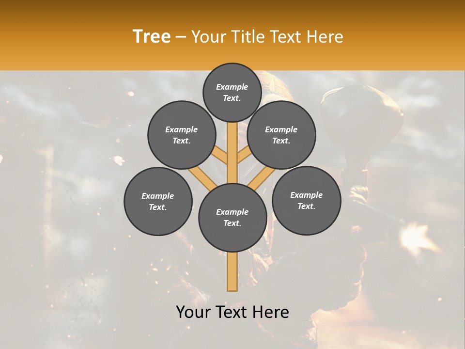 A Man In A Gas Mask Holding A Gun PowerPoint Template