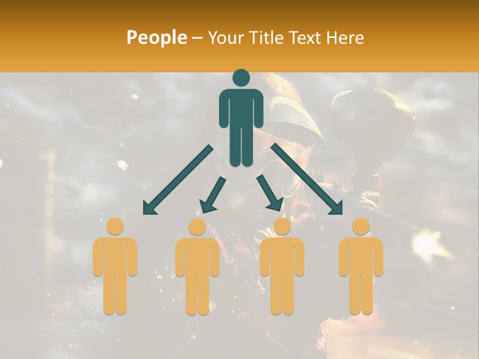 A Man In A Gas Mask Holding A Gun PowerPoint Template