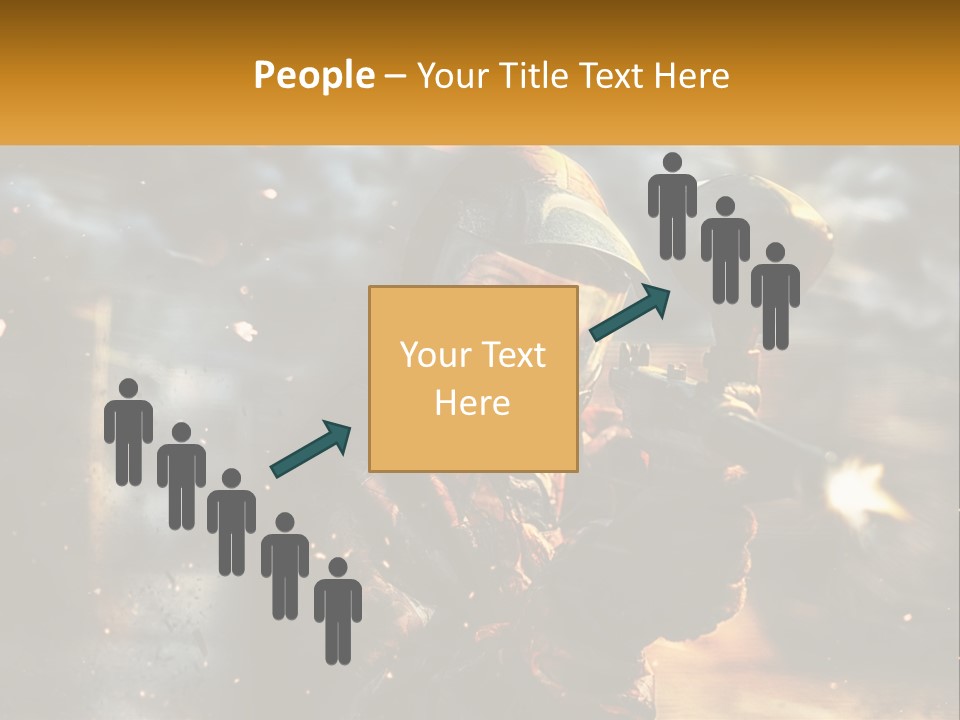 A Man In A Gas Mask Holding A Gun PowerPoint Template