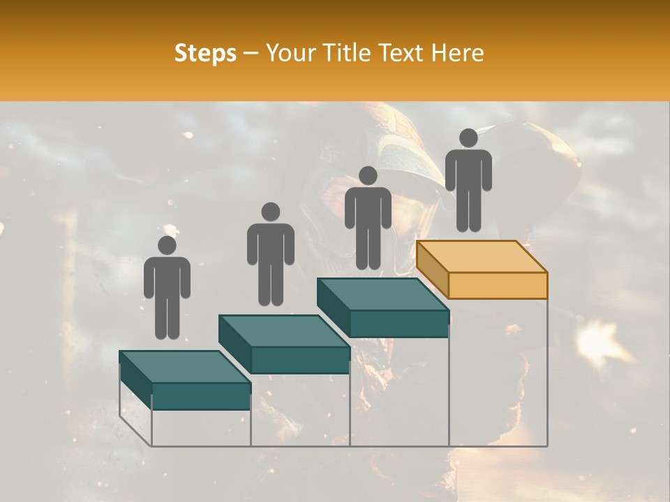 A Man In A Gas Mask Holding A Gun PowerPoint Template