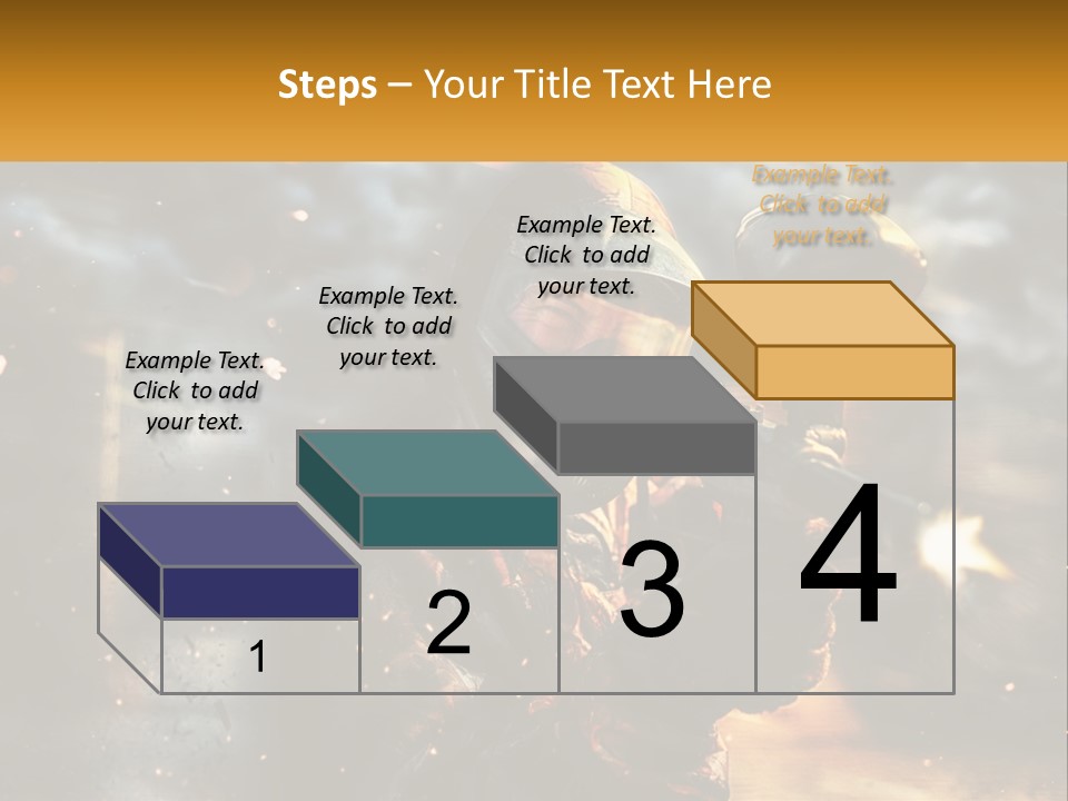 A Man In A Gas Mask Holding A Gun PowerPoint Template
