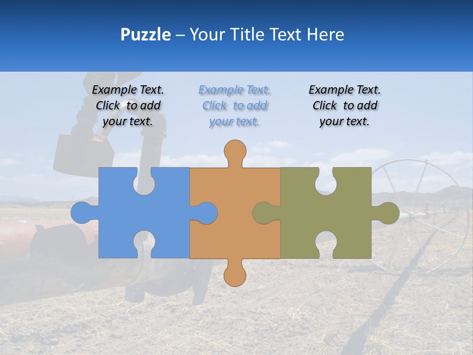 A Pipe In The Middle Of A Desert With A Sky Background PowerPoint Template