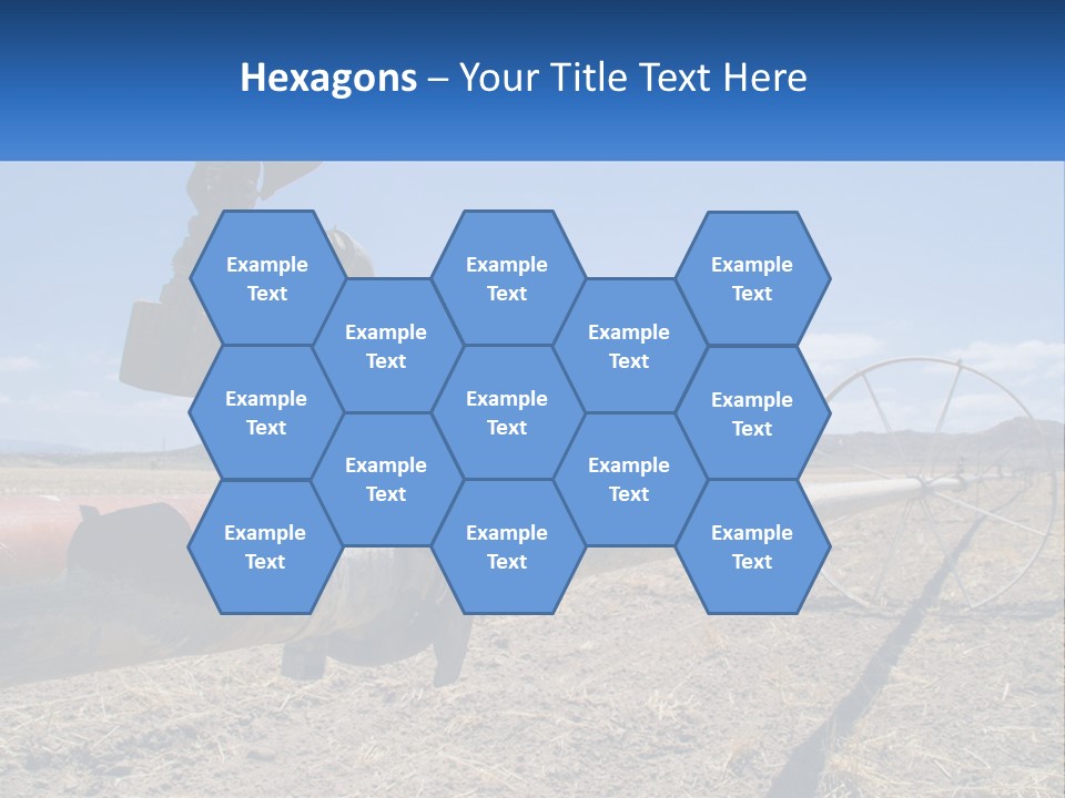 A Pipe In The Middle Of A Desert With A Sky Background PowerPoint Template