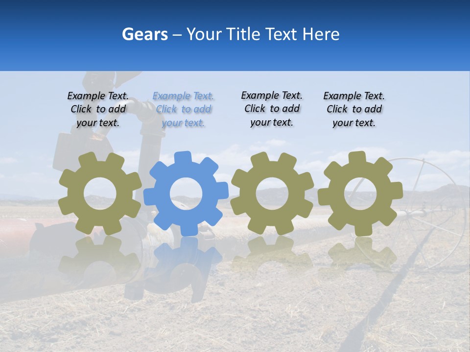 A Pipe In The Middle Of A Desert With A Sky Background PowerPoint Template