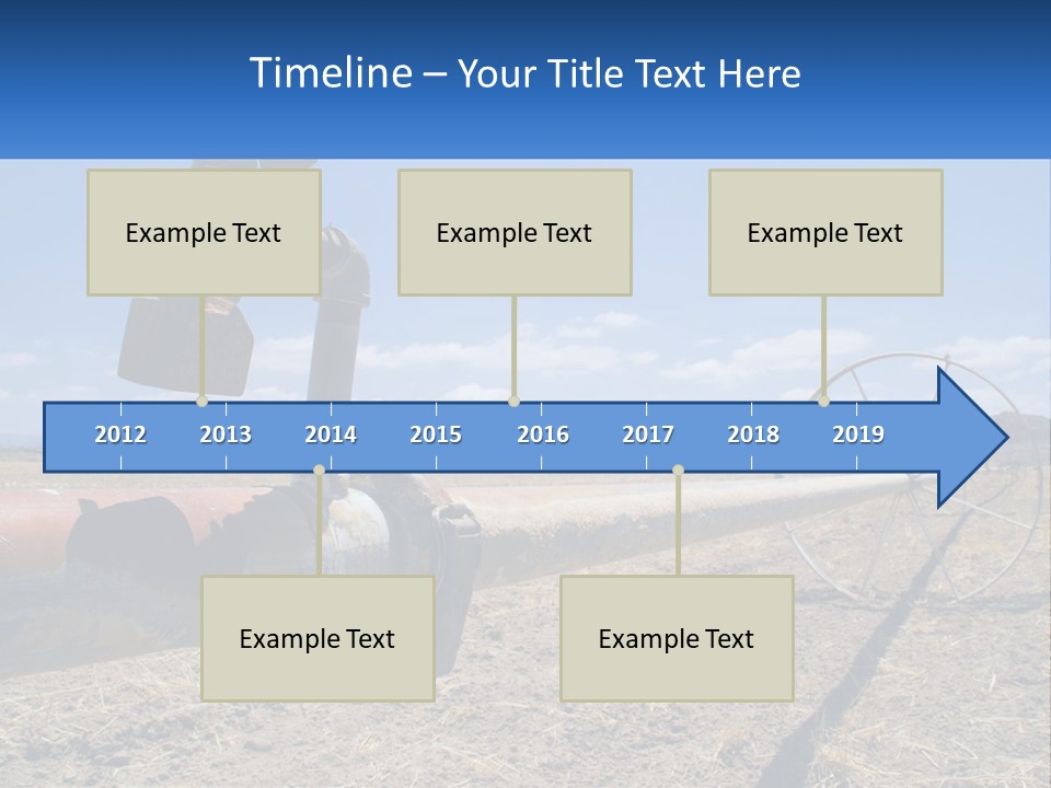 A Pipe In The Middle Of A Desert With A Sky Background PowerPoint Template