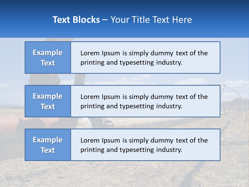 A Pipe In The Middle Of A Desert With A Sky Background PowerPoint Template
