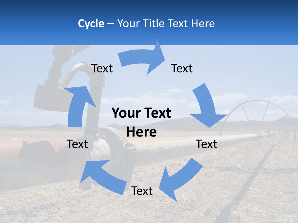 A Pipe In The Middle Of A Desert With A Sky Background PowerPoint Template
