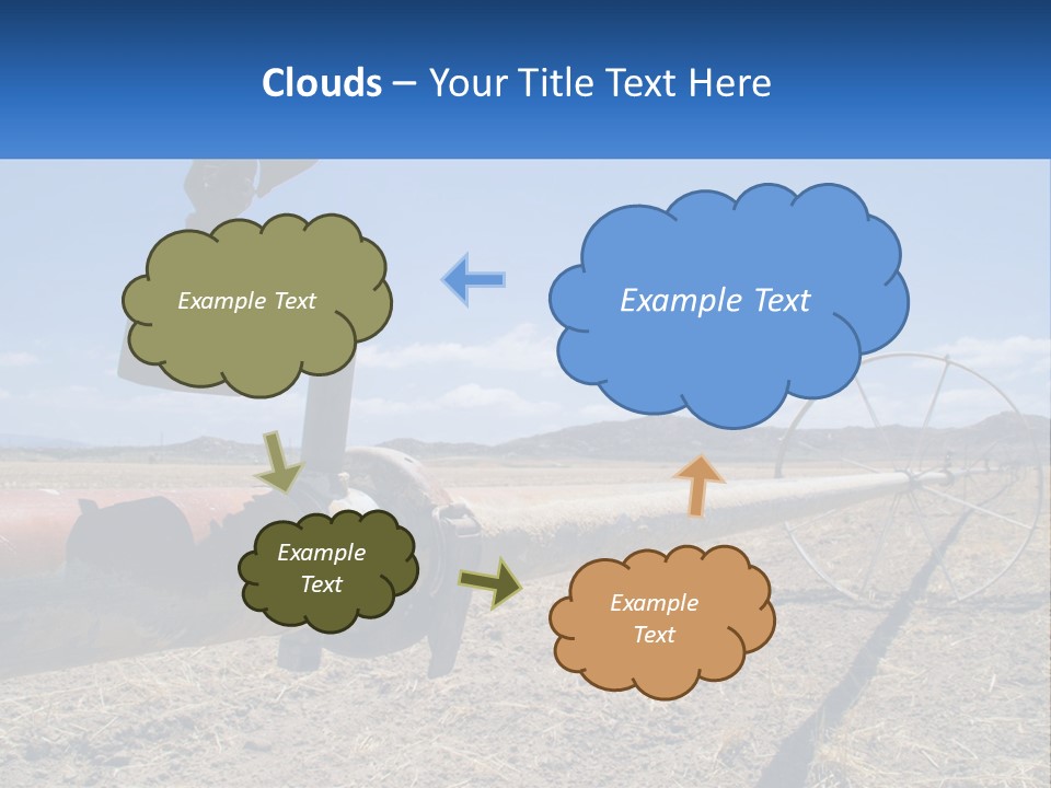 A Pipe In The Middle Of A Desert With A Sky Background PowerPoint Template