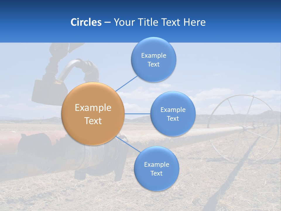 A Pipe In The Middle Of A Desert With A Sky Background PowerPoint Template