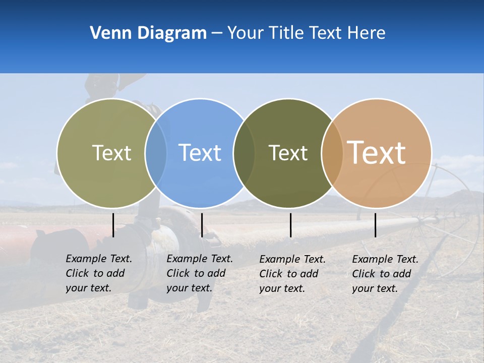 A Pipe In The Middle Of A Desert With A Sky Background PowerPoint Template