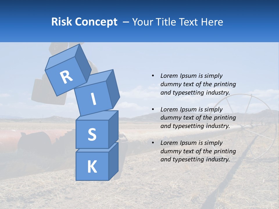 A Pipe In The Middle Of A Desert With A Sky Background PowerPoint Template