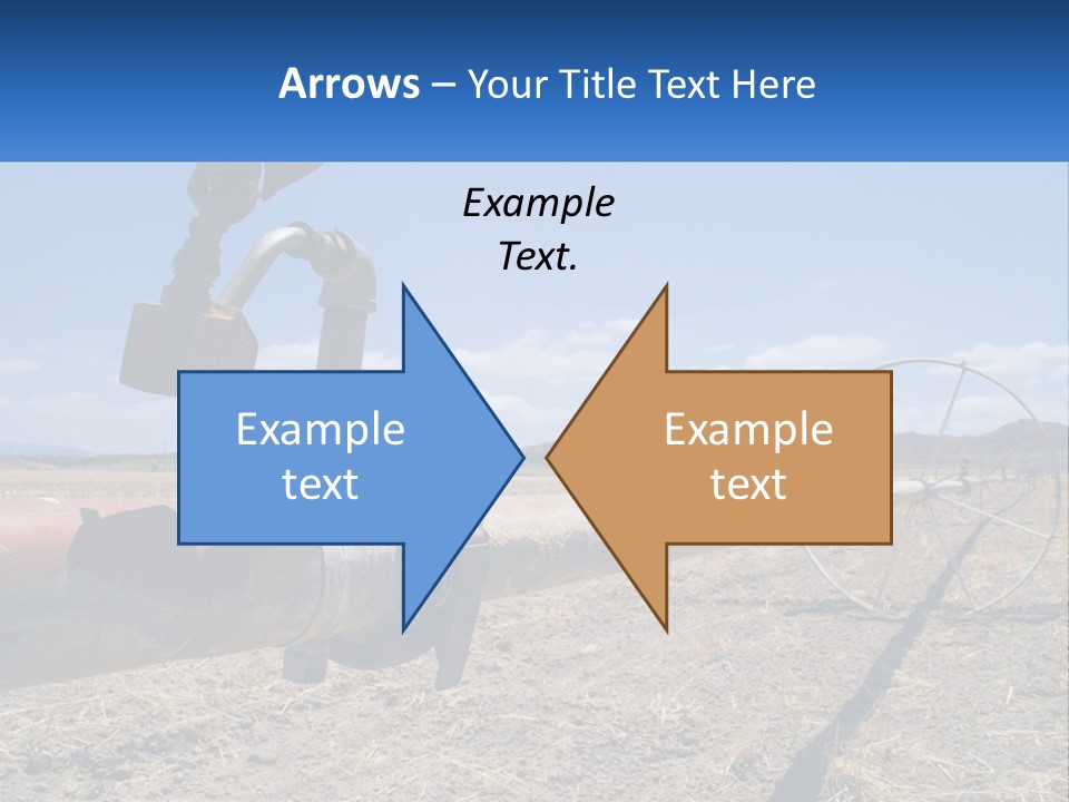 A Pipe In The Middle Of A Desert With A Sky Background PowerPoint Template