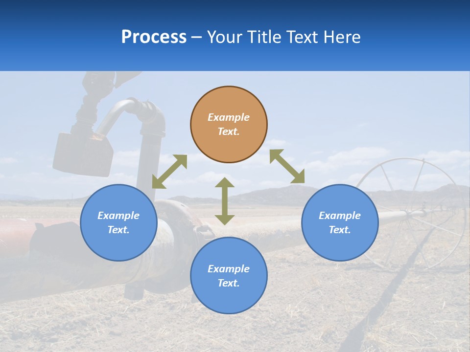 A Pipe In The Middle Of A Desert With A Sky Background PowerPoint Template
